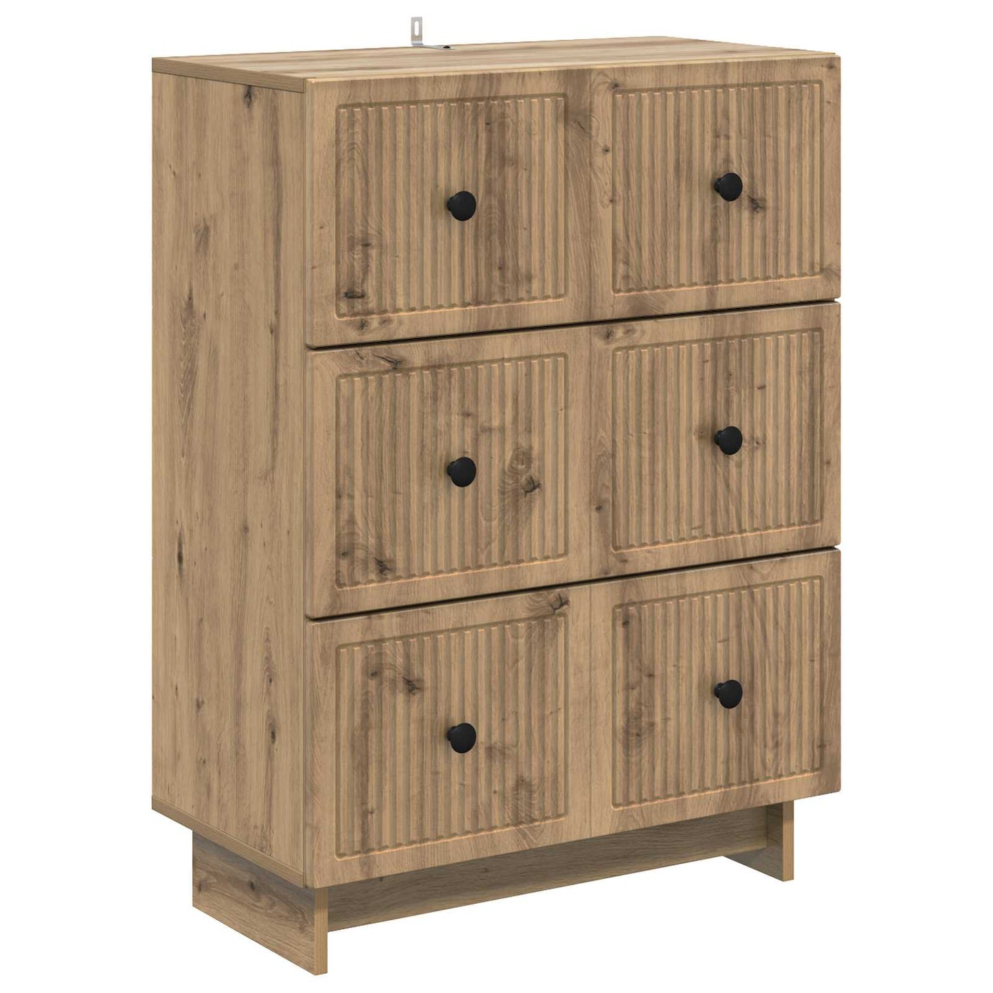 Skuffeskap Artisan eik 66 x 34,5 x 90 cm Konstruert tre