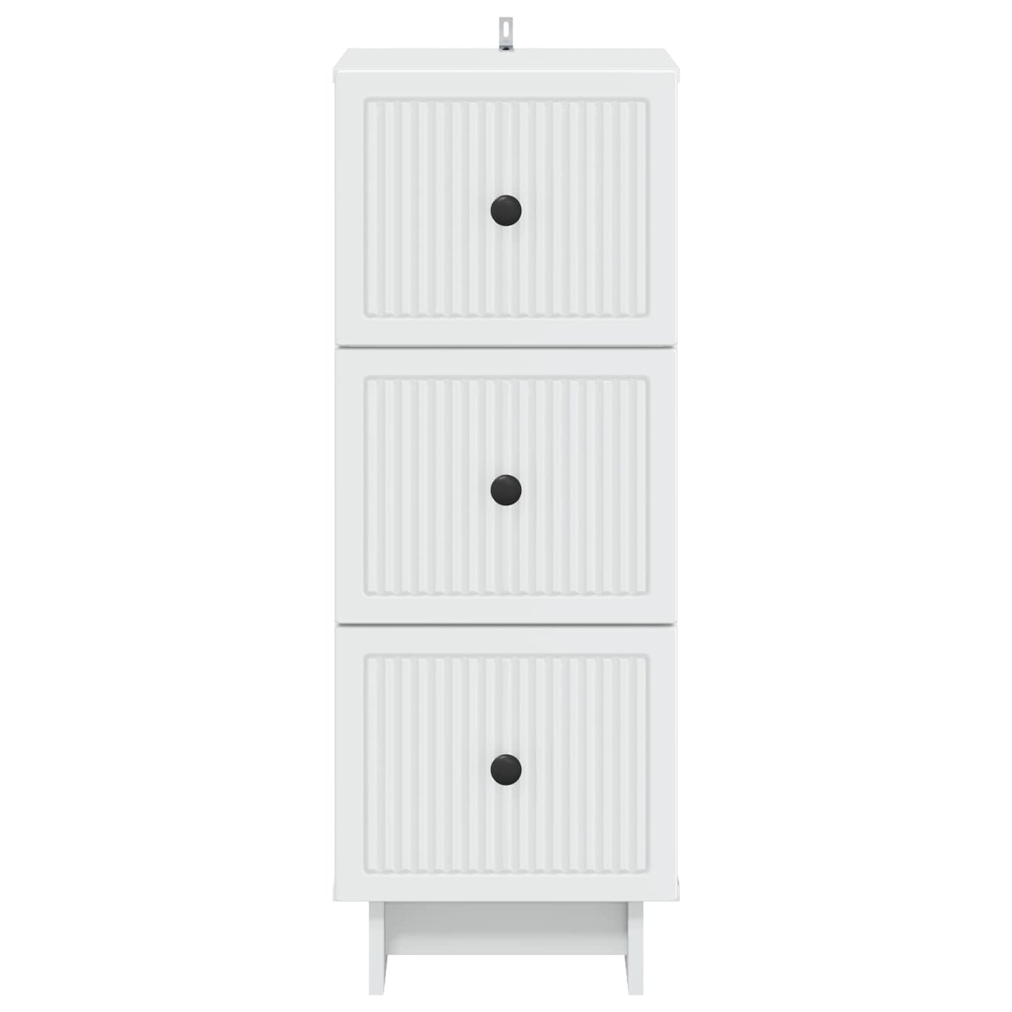 Skuffeskap Hvit 33 x 34,5 x 90 cm Konstruert tre