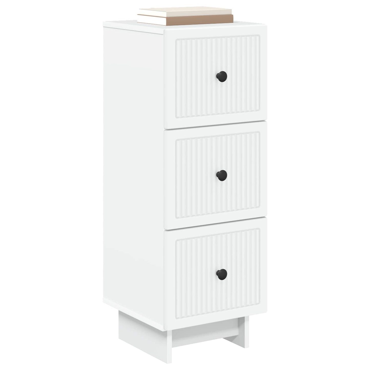 Skuffeskap Hvit 33 x 34,5 x 90 cm Konstruert tre