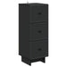 Skuffeskap Svart 33 x 34,5 x 90 cm Konstruert tre