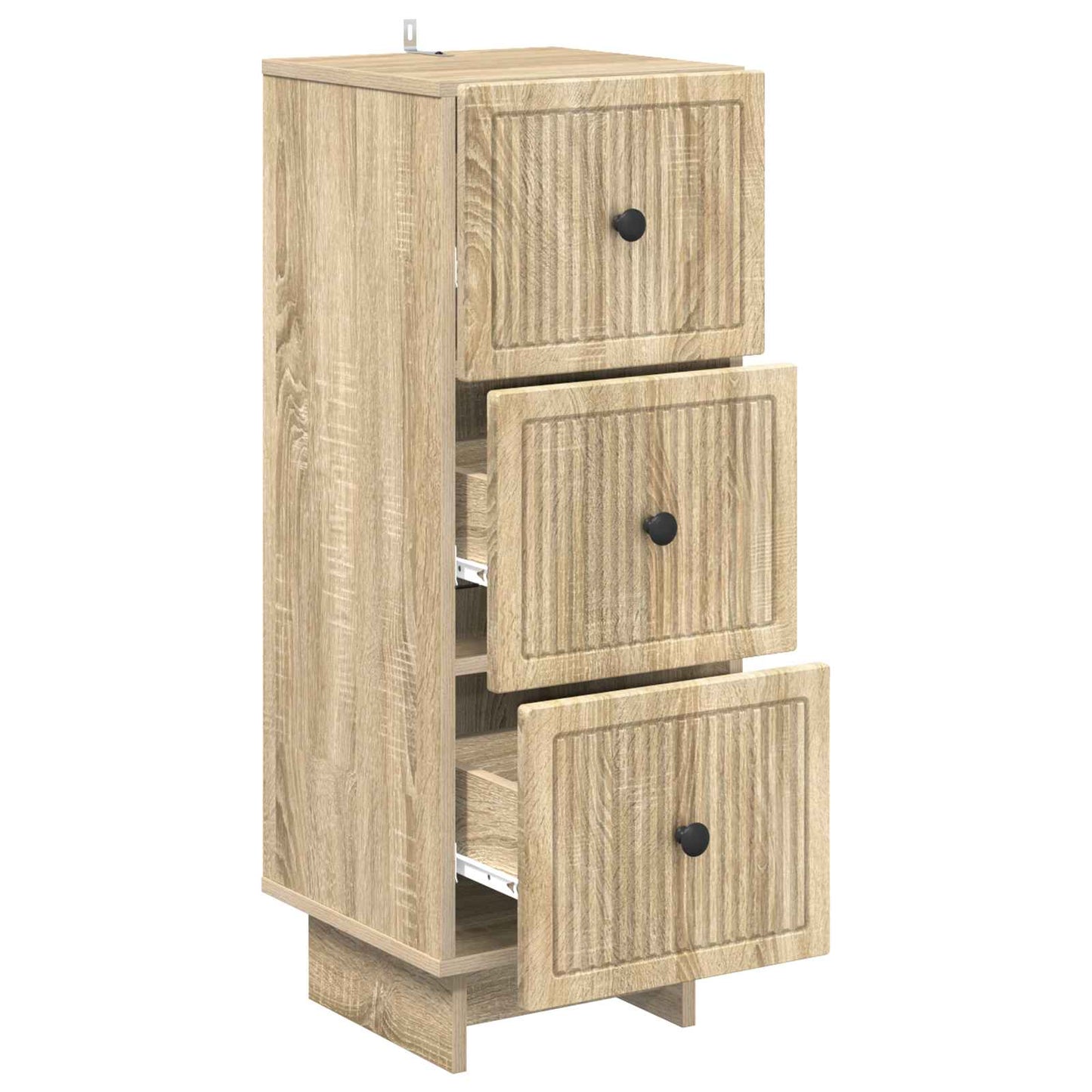 Skuffeskap Sonoma eik 33 x 34,5 x 90 cm Konstruert tre