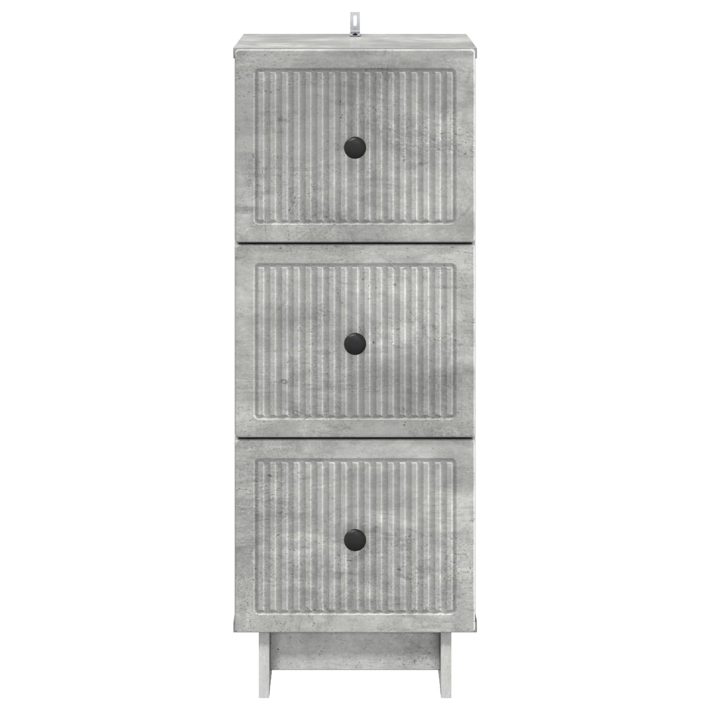 Skuffeskap Betonggrå 33 x 34,5 x 90 cm Konstruert tre