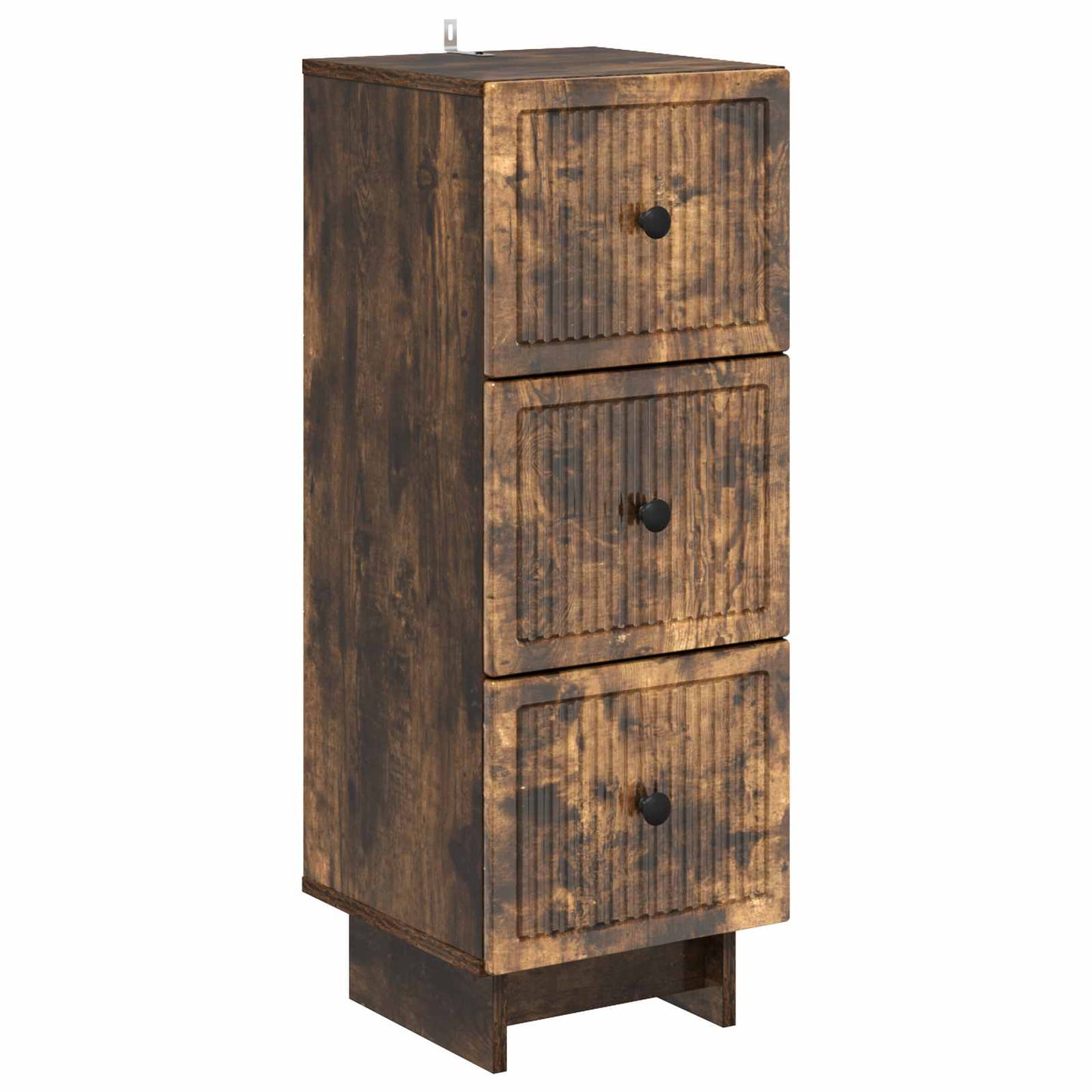 Skuffeskap Røkt Eik 33 x 34,5 x 90 cm Konstruert tre