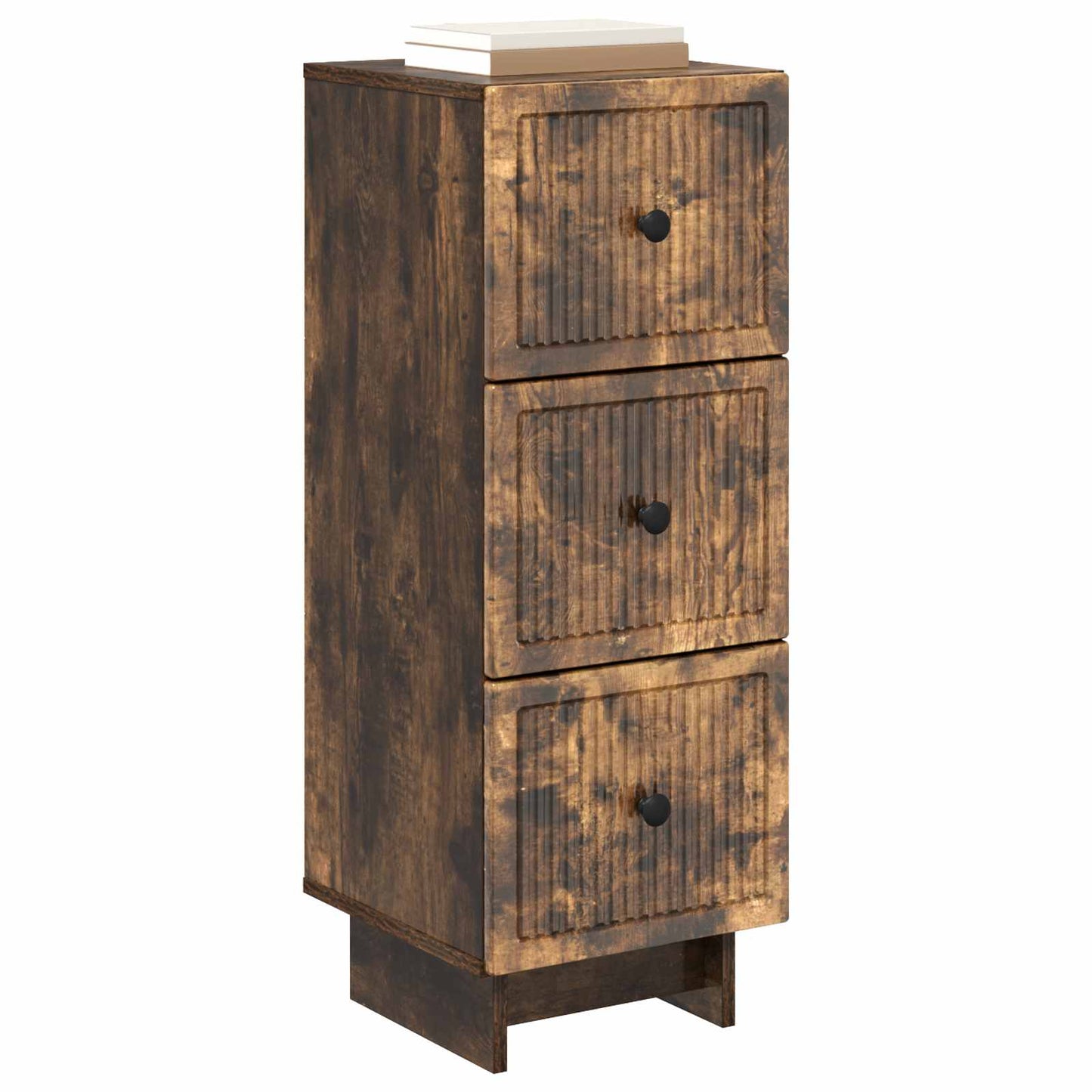 Skuffeskap Røkt Eik 33 x 34,5 x 90 cm Konstruert tre
