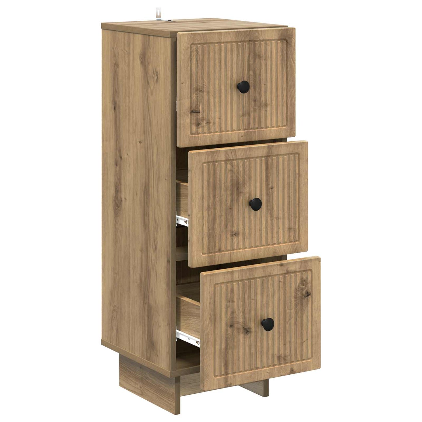 Skuffeskap 33 x 34,5 x 90 cm Konstruert tre Artisan eik
