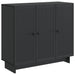 Serviesskap Svart 89 x 34,5 x 80 cm Konstruert tre