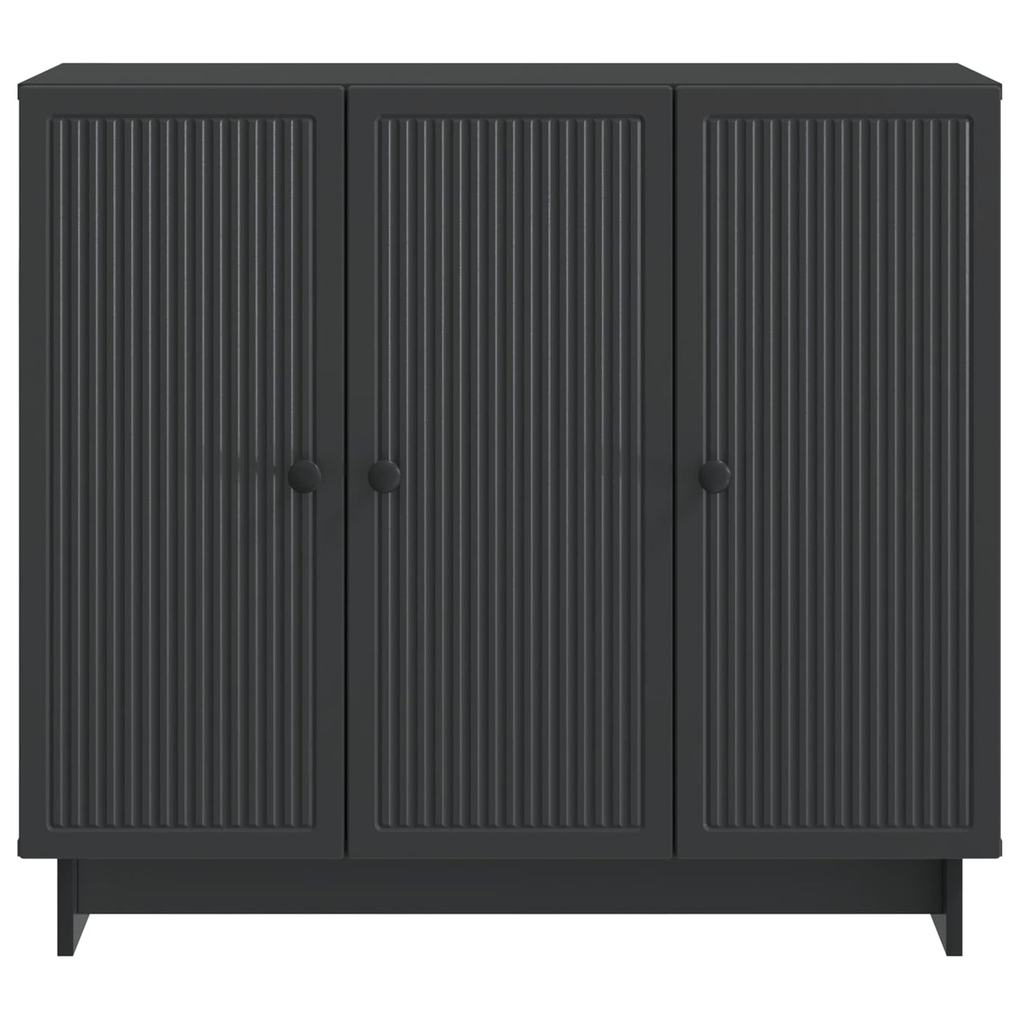 Serviesskap Svart 89 x 34,5 x 80 cm Konstruert tre