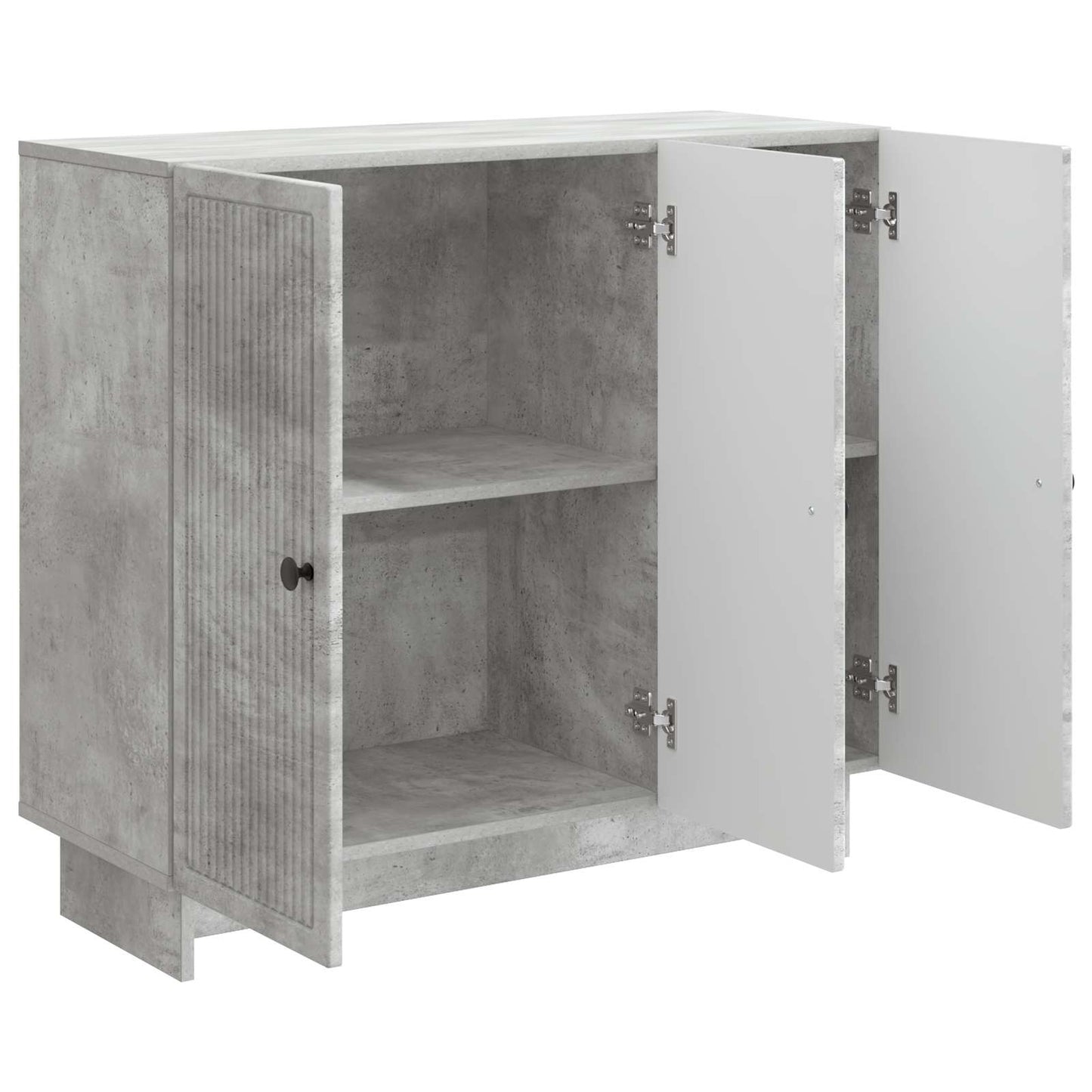 Serviesskap Betonggrå 89 x 34,5 x 80 cm Konstruert tre