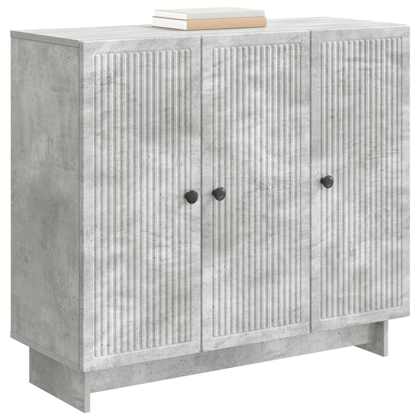 Serviesskap Betonggrå 89 x 34,5 x 80 cm Konstruert tre
