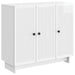 Serviesskap Høgglans hvit 89 x 34,5 x 80 cm Konstruert tre