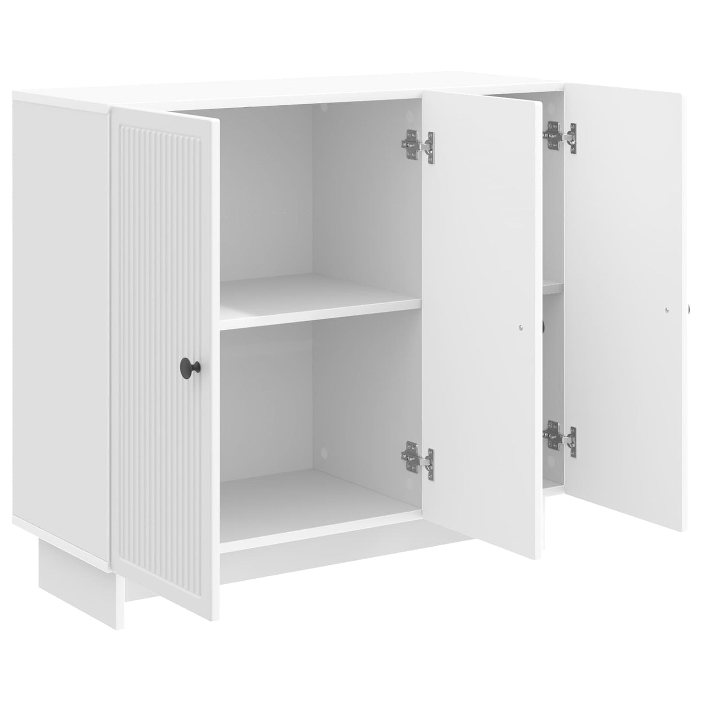 Serviesskap Høgglans hvit 89 x 34,5 x 80 cm Konstruert tre