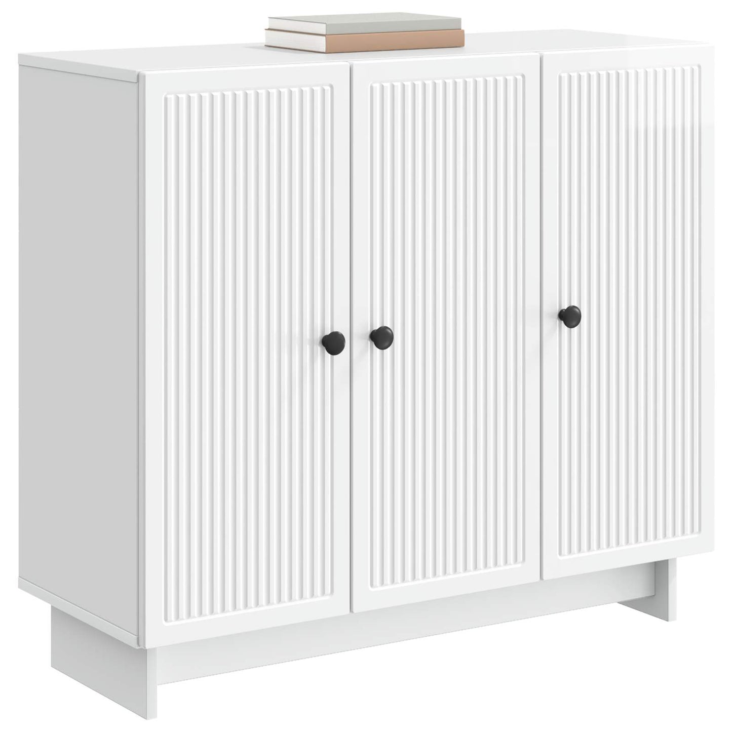 Serviesskap Høgglans hvit 89 x 34,5 x 80 cm Konstruert tre