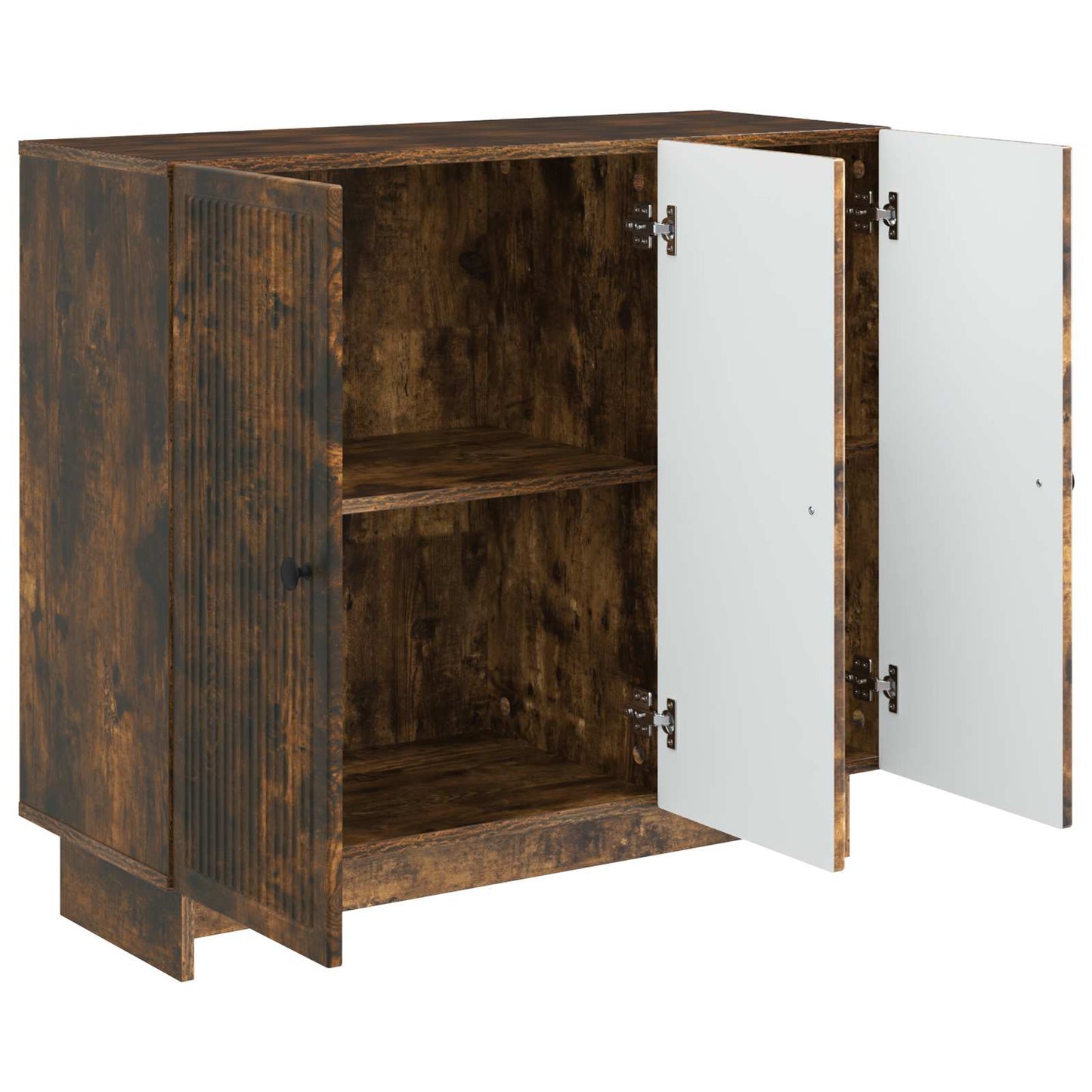 Serviesskap Røkt Eik 89 x 34,5 x 80 cm Konstruert tre