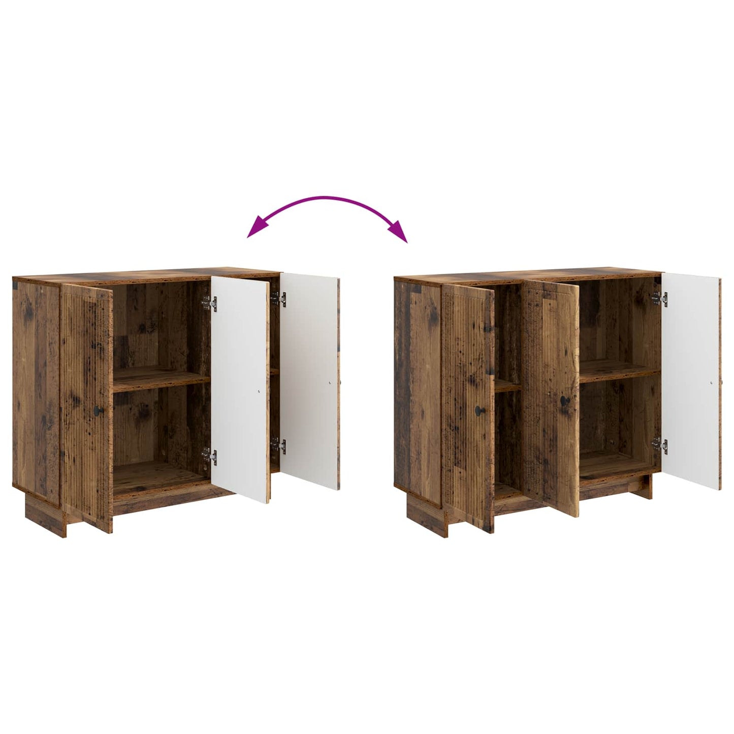 Serviesskap Gammelt tre 89 x 34,5 x 80 cm Konstruert tre