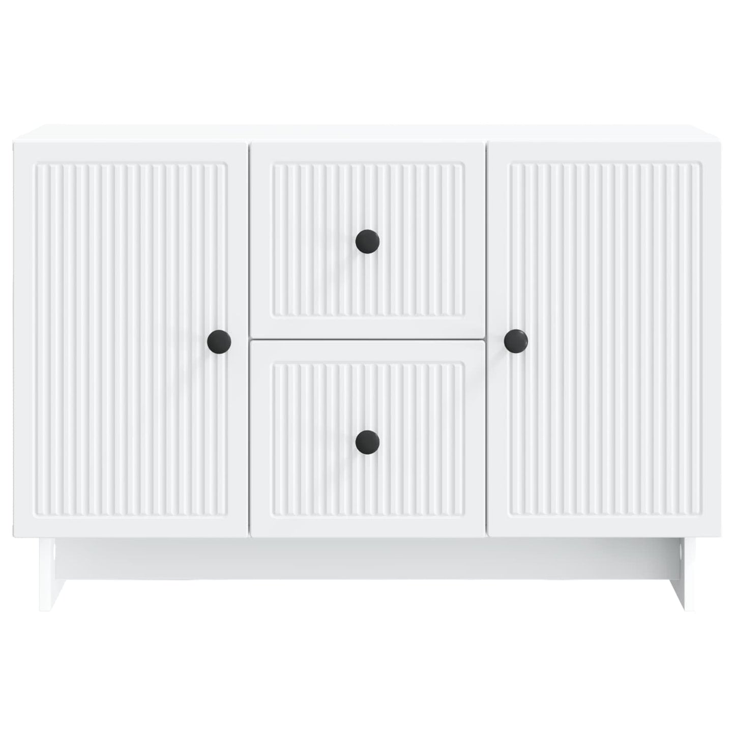 Serviesskap med skuff Hvit 89 x 34,5 x 60 cm Konstruert tre