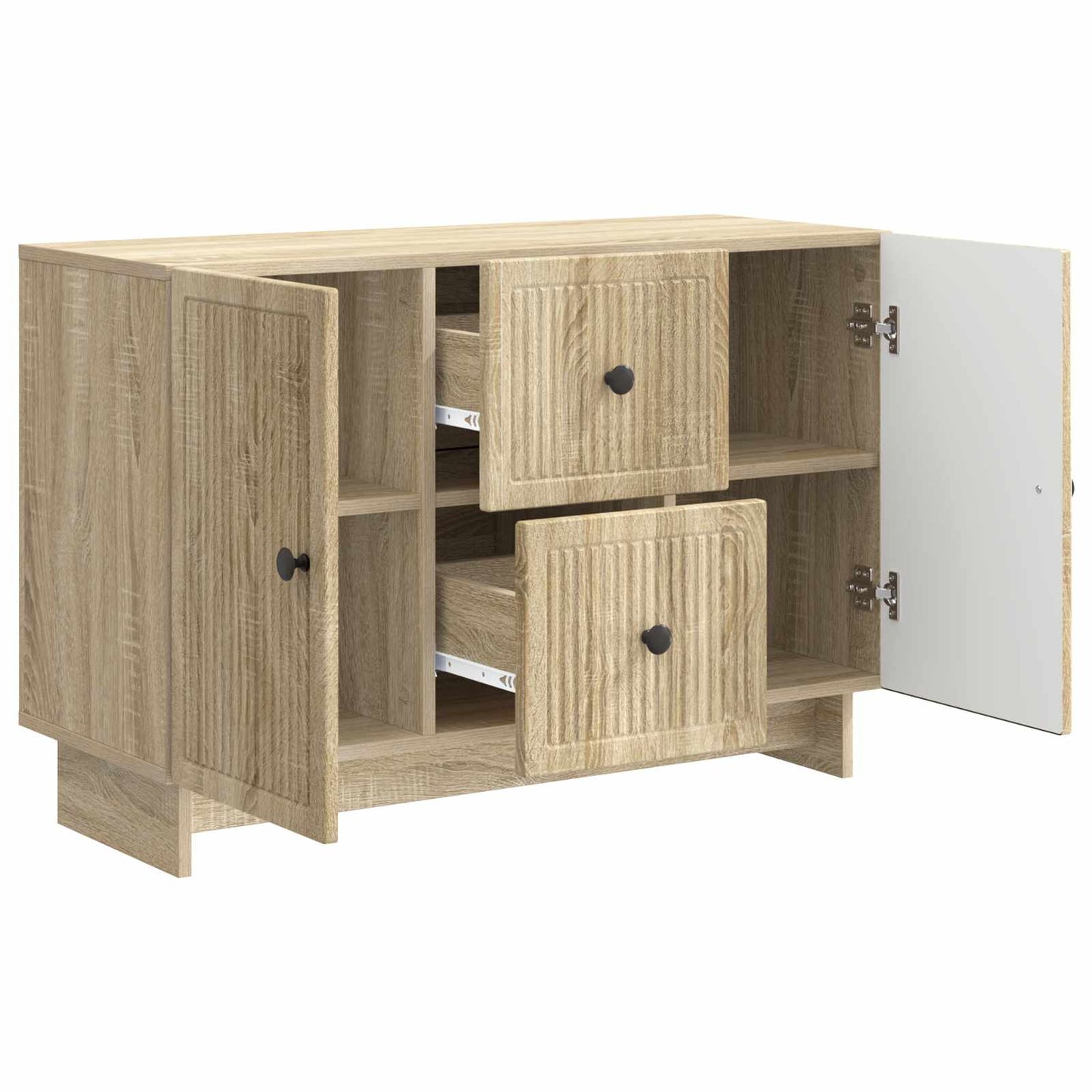 Serviesskap Sonoma eik 89 x 34,5 x 60 cm Konstruert tre