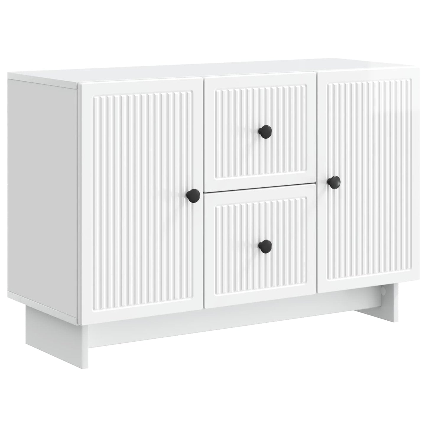 Serviesskap Høgglans hvit 89 x 34,5 x 60 cm Konstruert tre