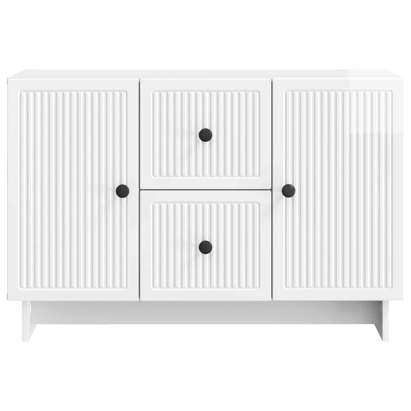 Serviesskap Høgglans hvit 89 x 34,5 x 60 cm Konstruert tre