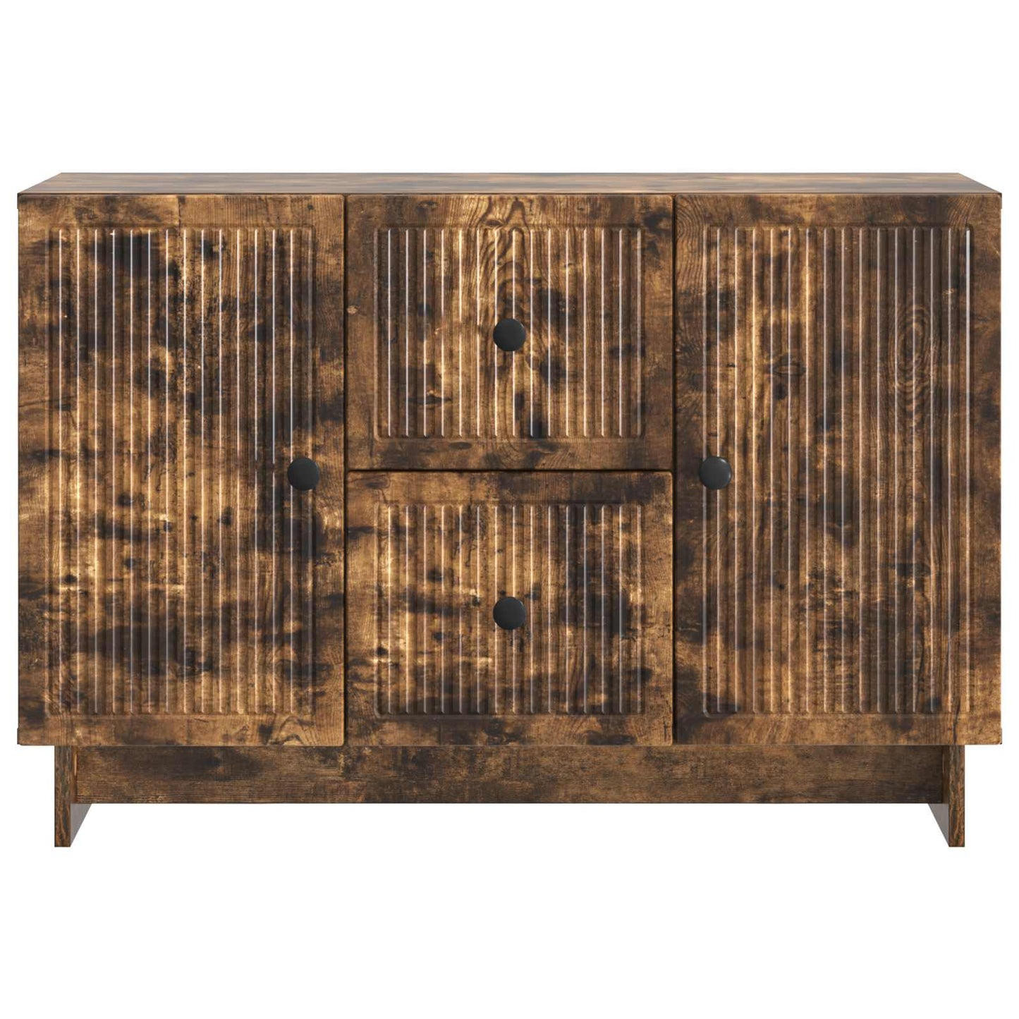 Serviesskap med skuff Røkt Eik 89 x 34,5 x 60 cm Konstruert tre