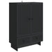 Serviesskap Svart 66 x 34,5 x 95 cm Konstruert tre