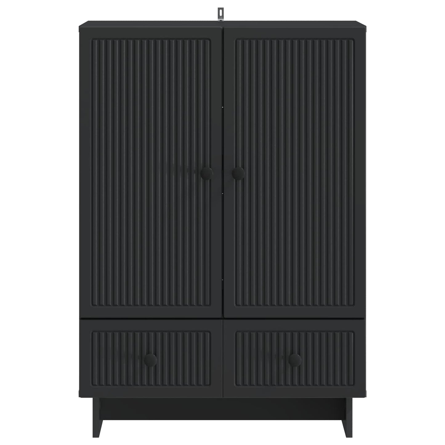 Serviesskap Svart 66 x 34,5 x 95 cm Konstruert tre
