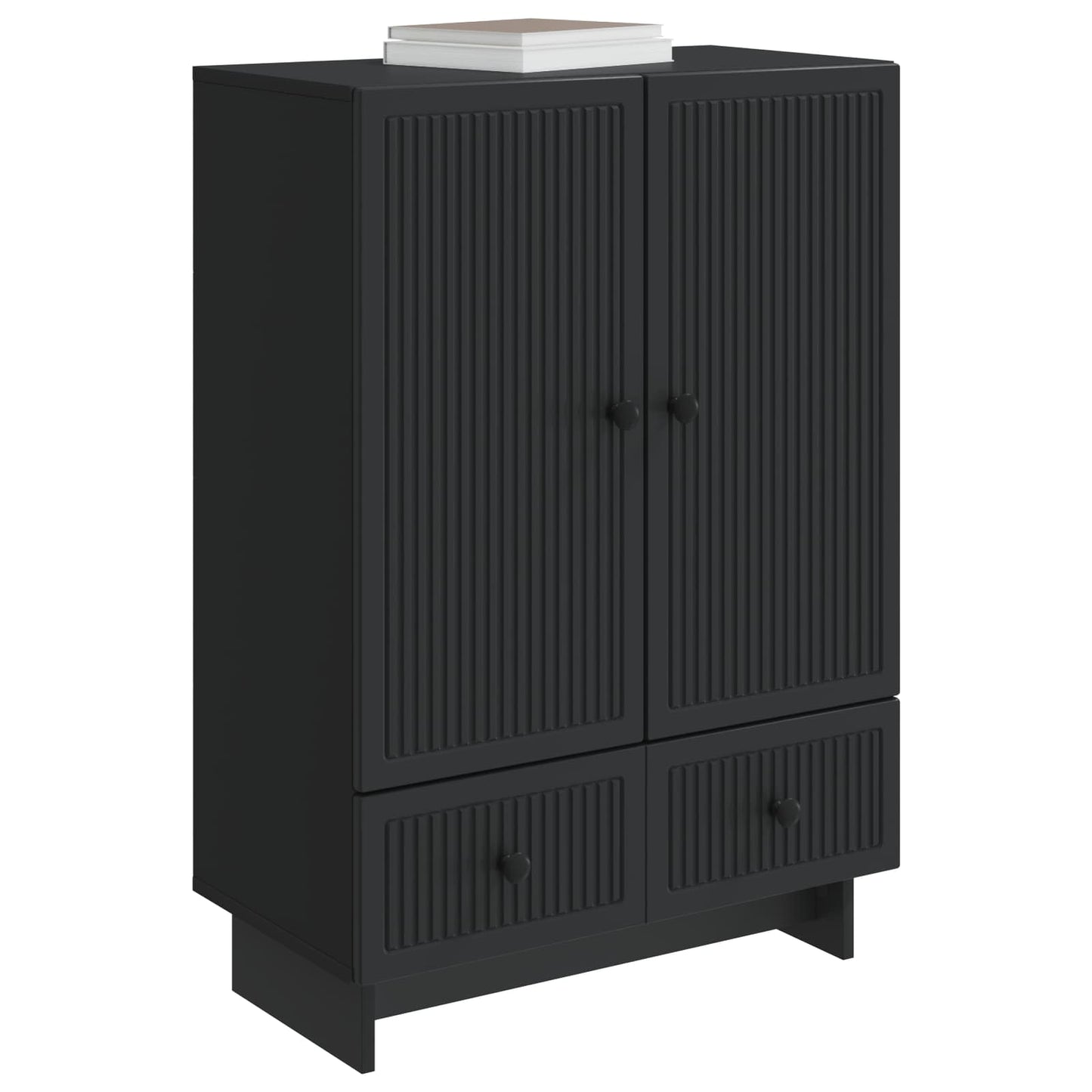 Serviesskap Svart 66 x 34,5 x 95 cm Konstruert tre