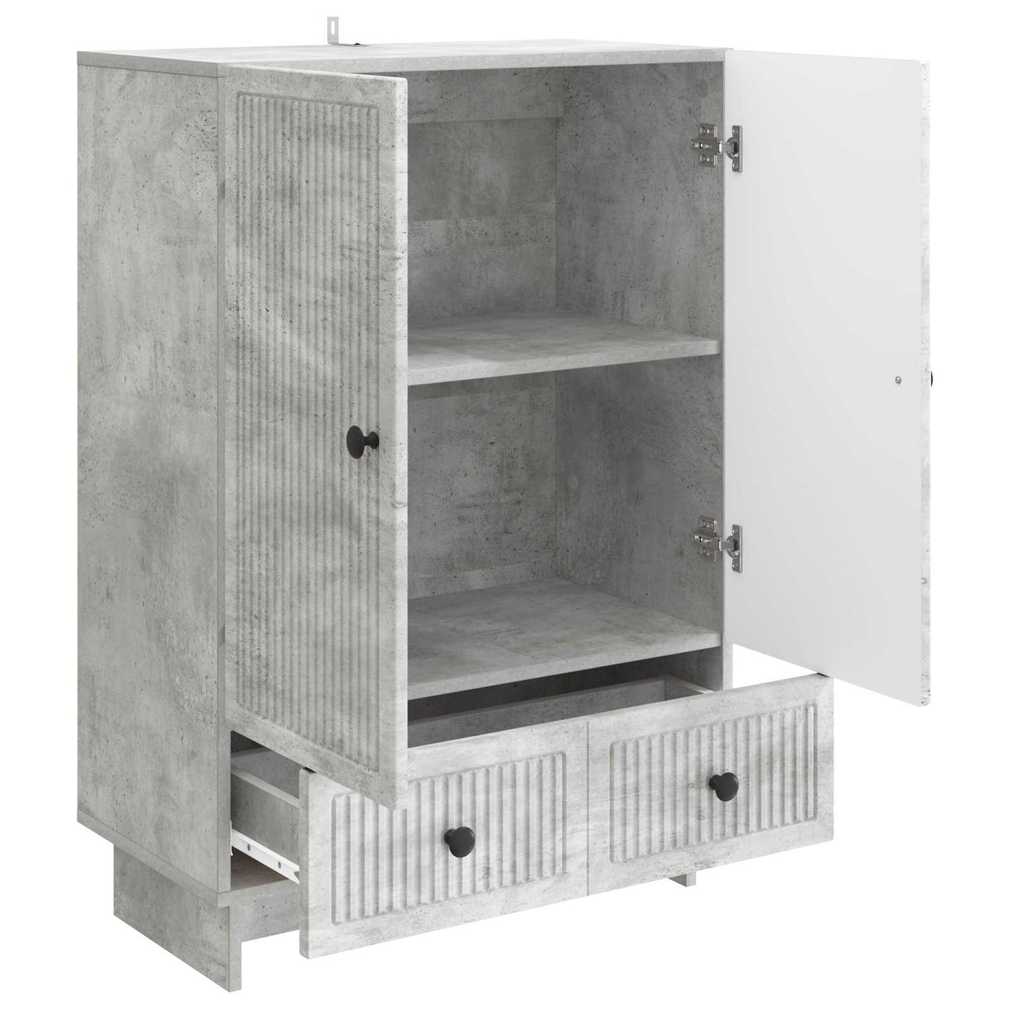 Serviesskap BetongGrå 66 x 34,5 x 95 cm Konstruert tre