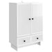 Serviesskap Høgglans Hvit 66 x 34,5 x 95 cm Konstruert tre