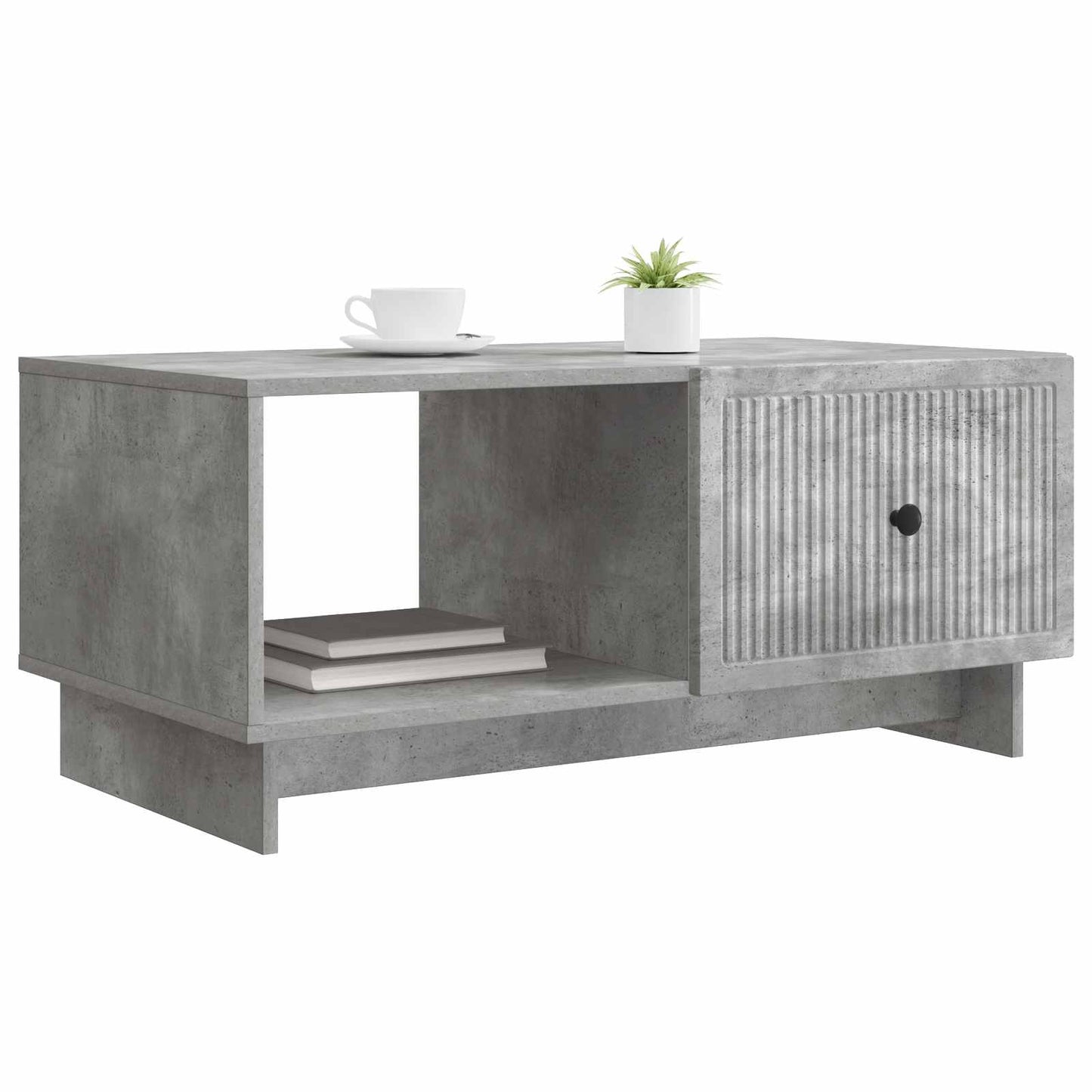 Kaffebord Betonggrå 90 x 50 x 40 cm Konstruert tre