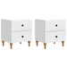 Nattbordskap 2 pcs Hvit 43 x 34,5 x 48 cm Konstruert tre