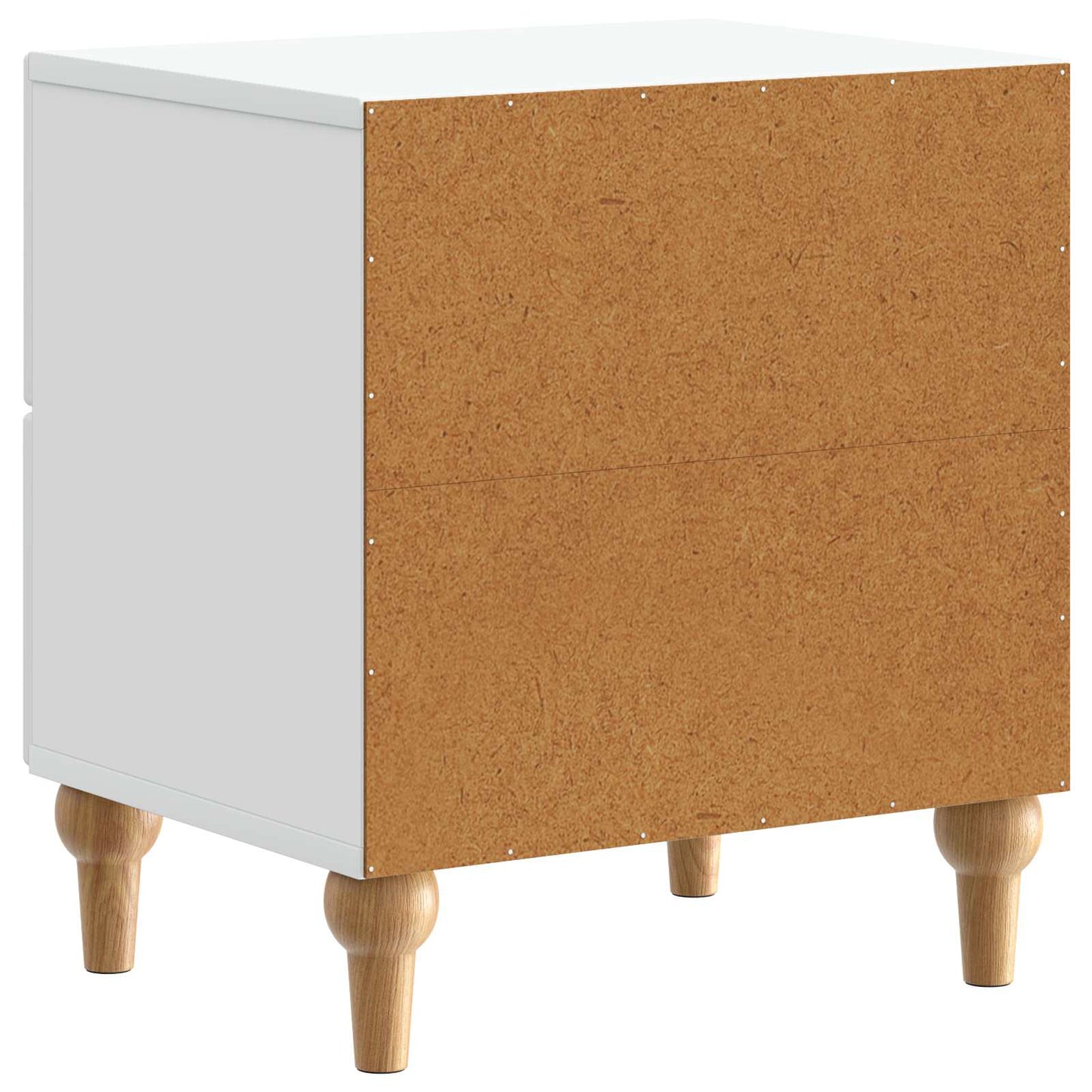 Nattbordskap 2 pcs Hvit 43 x 34,5 x 48 cm Konstruert tre