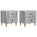 Nattbordskap 2 pcs Grå sonoma 43 x 34,5 x 48 cm Konstruert tre