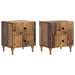 Nattbordskap 2 pcs Gammelt tre 43 x 34,5 x 48 cm Konstruert tre