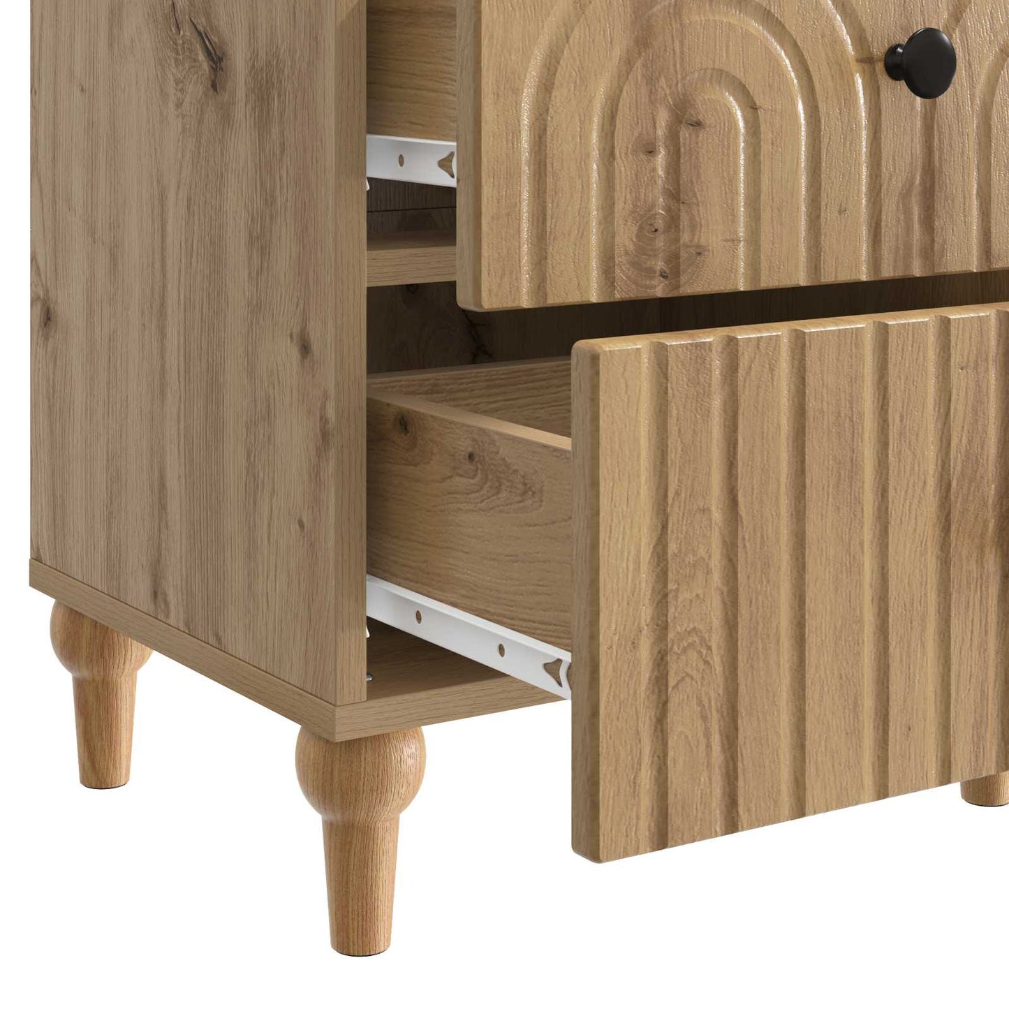 Nattbordskap Artisan eik 43 x 34,5 x 48 cm Konstruert tre