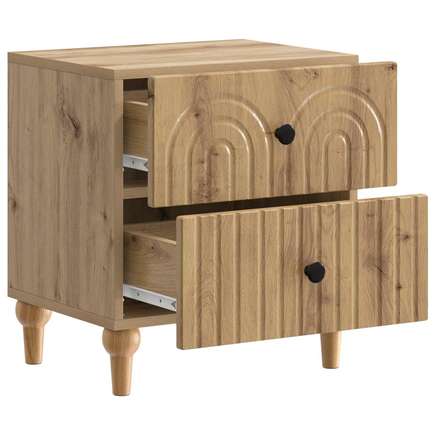 Nattbordskap 2 stk. Artisan eik 43 x 34,5 x 48 cm