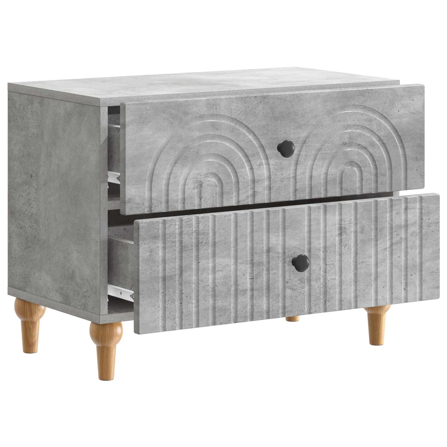 Nattbordskap Betonggrå 62 x 34,5 x 48 cm Konstruert tre
