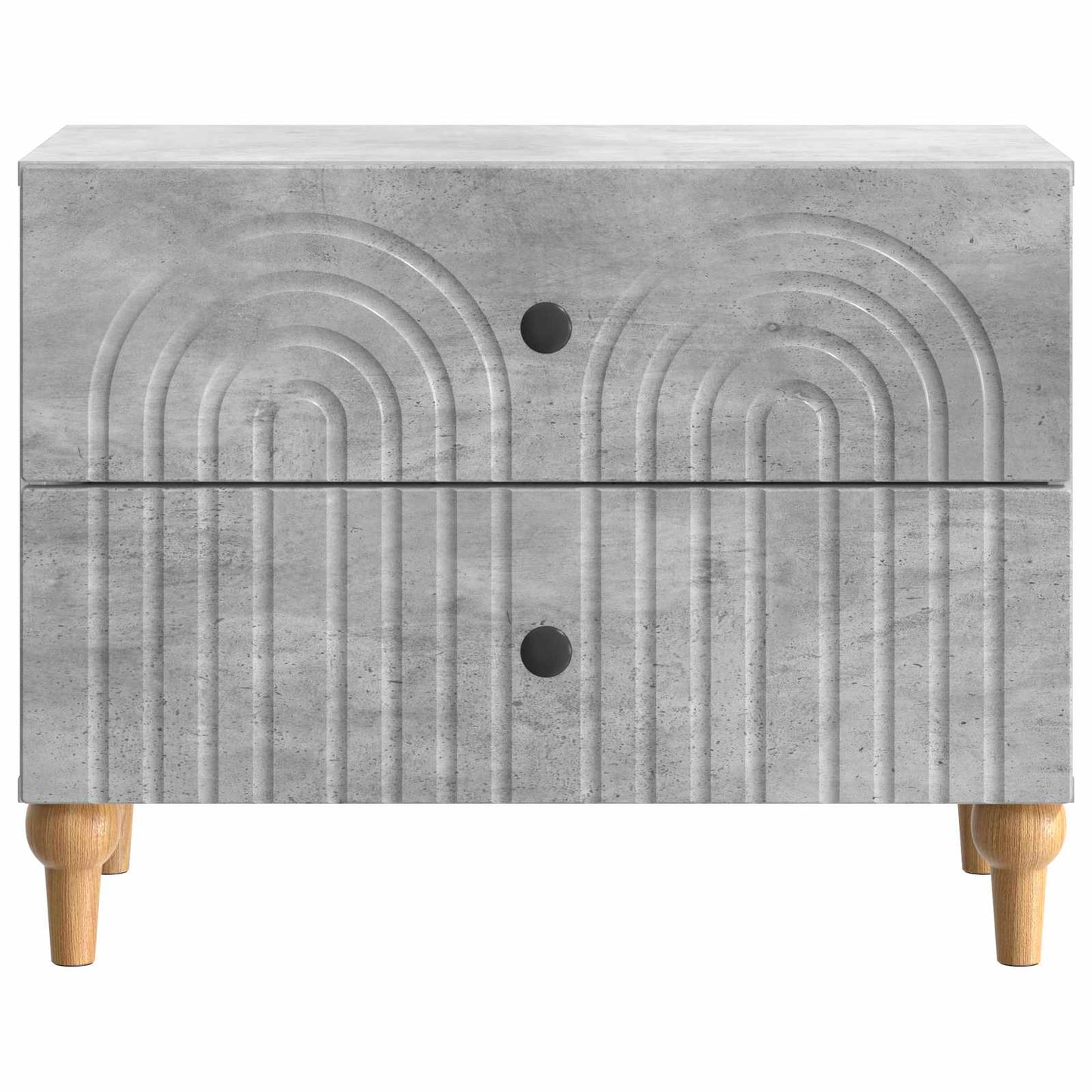 Nattbordskap Betonggrå 62 x 34,5 x 48 cm Konstruert tre