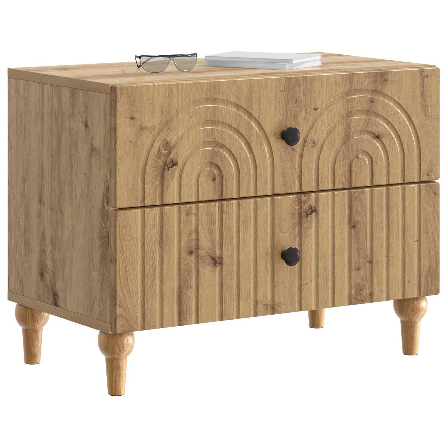 Nattbordskap Artisan eik 62 x 34,5 x 48 cm Konstruert tre