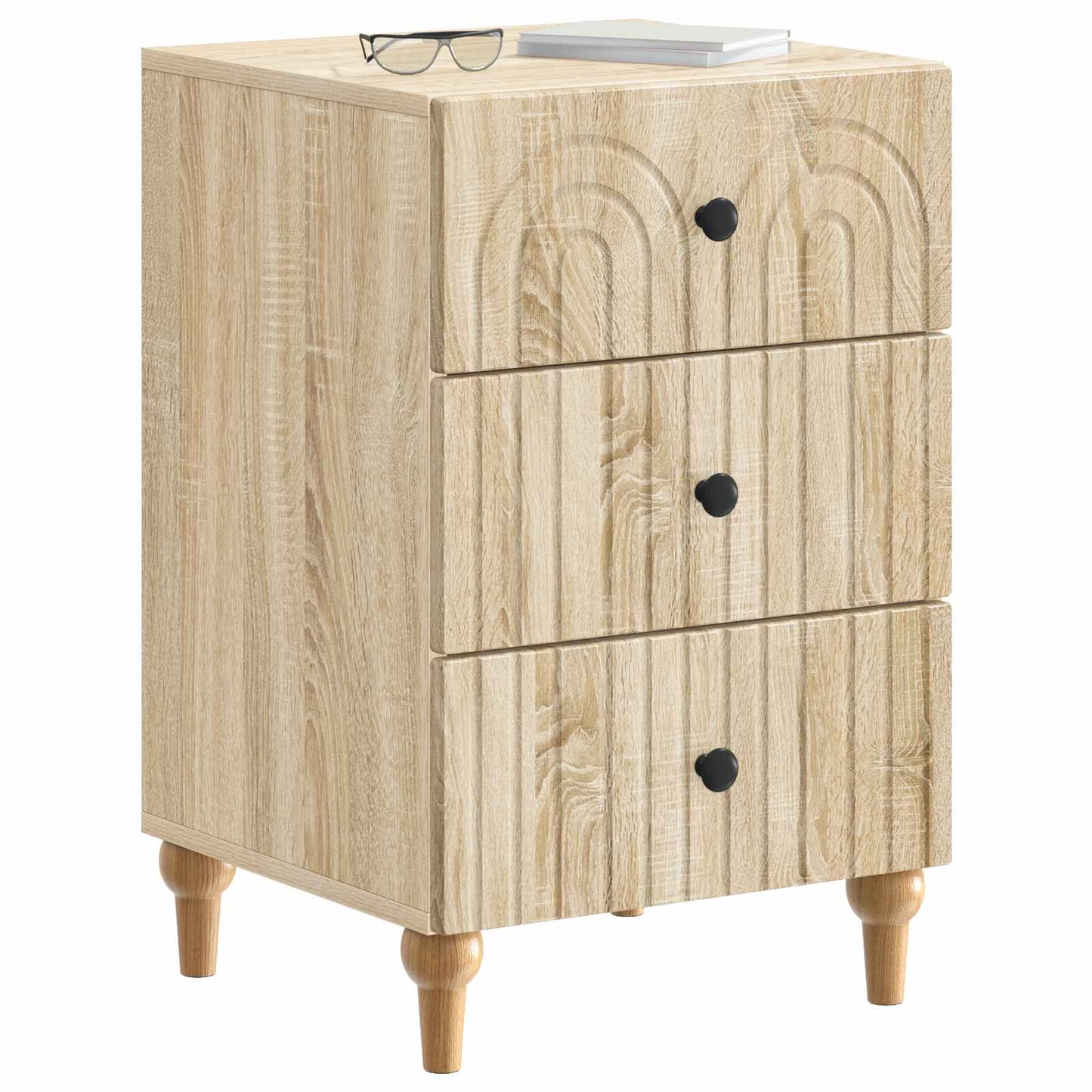 Nattbordskap Sonoma eik 43x 41 x 66,5 cm Konstruert tre