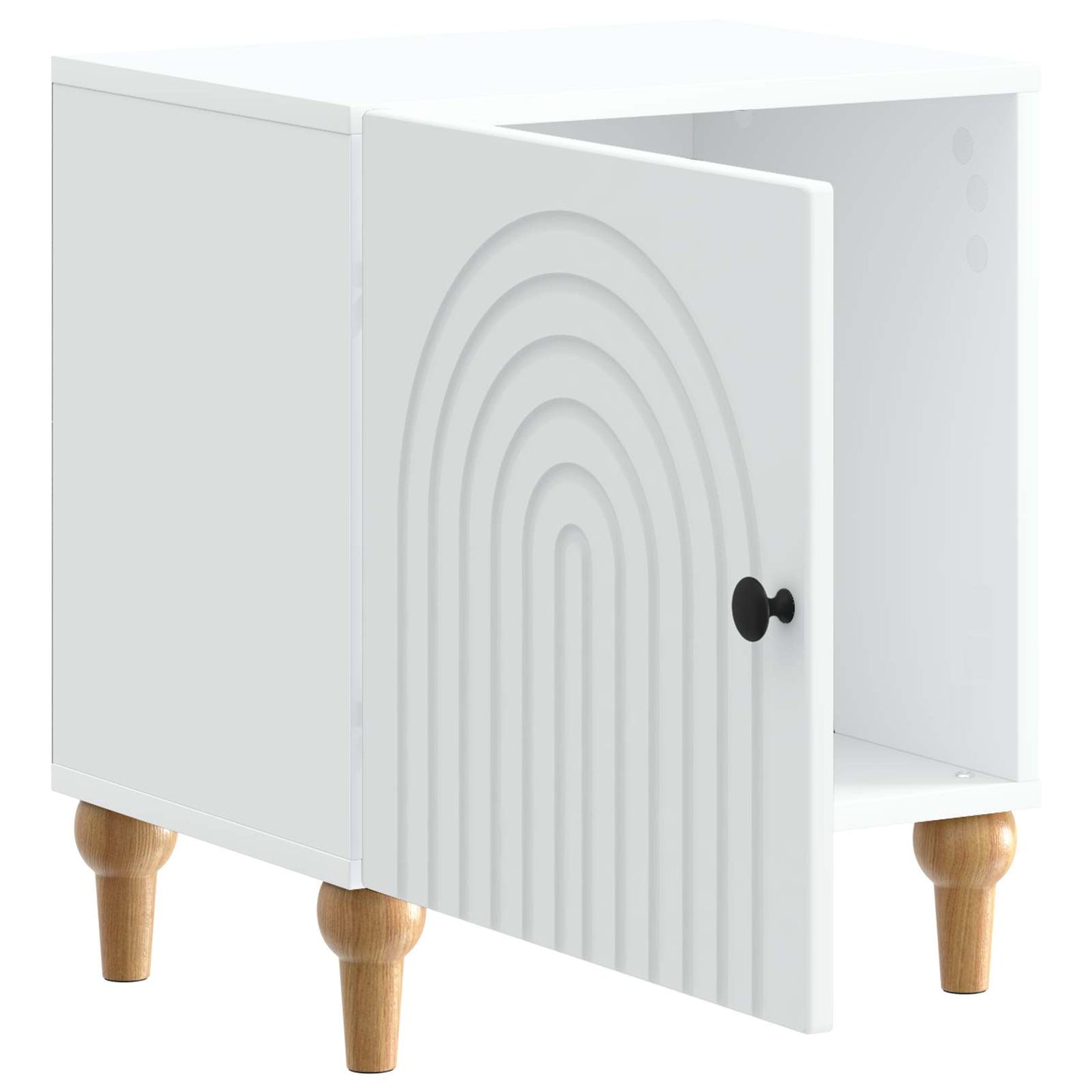 Nattbordskap Hvit 43 x 34,5 x 50 cm Konstruert tre