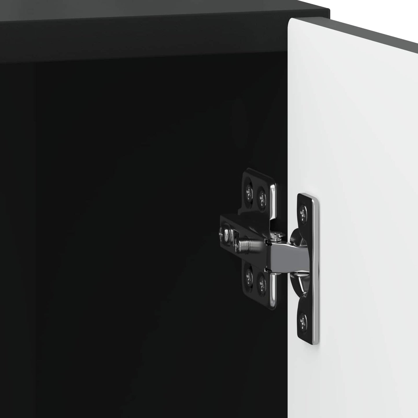 Nattbordskap 2 pcs Svart 43 x 34,5 x 50 cm Konstruert tre