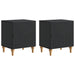 Nattbordskap 2 pcs Svart 43 x 34,5 x 50 cm Konstruert tre