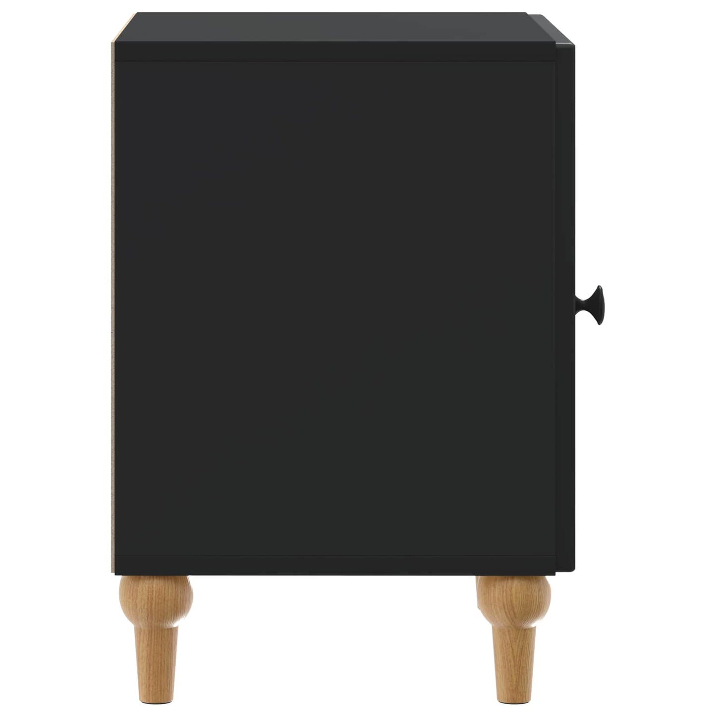 Nattbordskap 2 pcs Svart 43 x 34,5 x 50 cm Konstruert tre