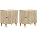 Nattbordskap 2 pcs Sonoma eik 43 x 34,5 x 50 cm Konstruert tre