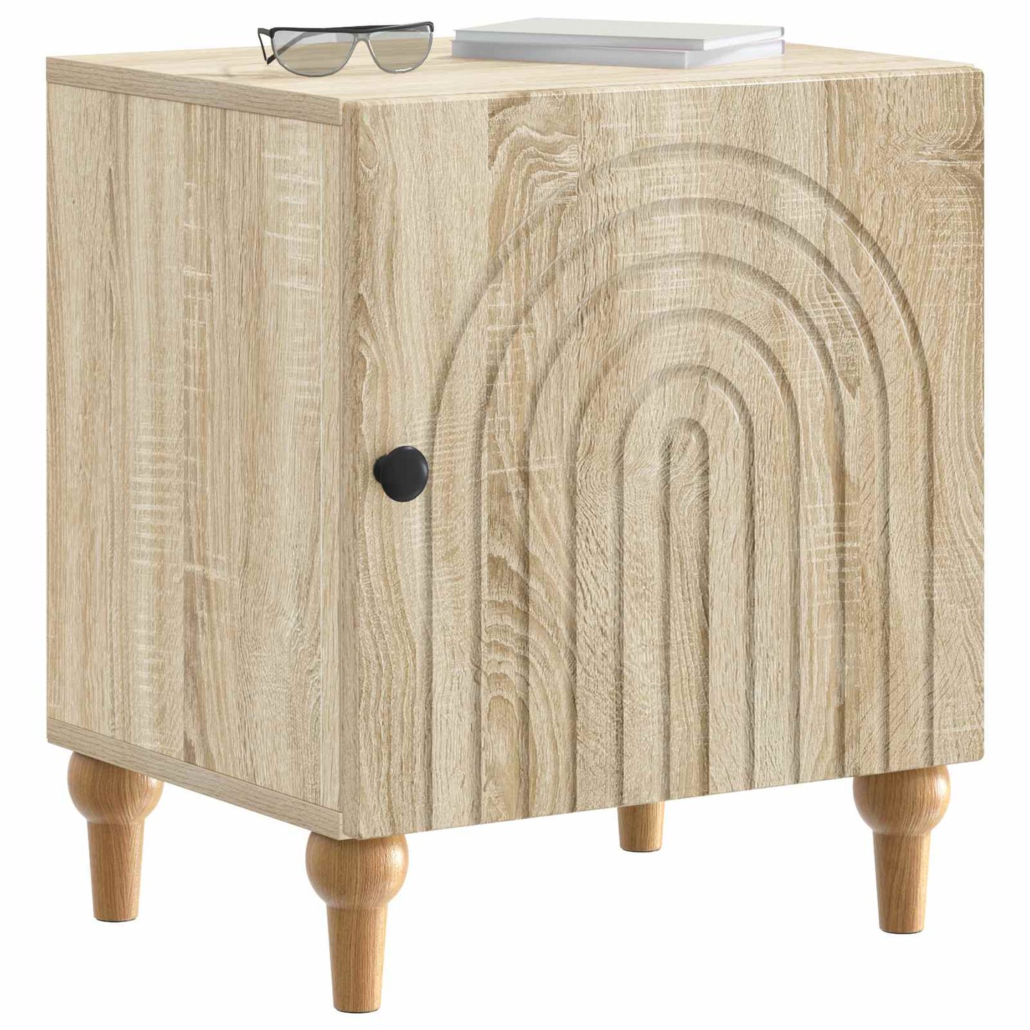 Nattbordskap 2 pcs Sonoma eik 43 x 34,5 x 50 cm Konstruert tre