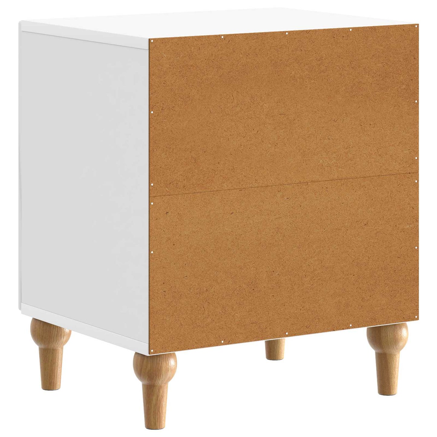 Nattbordskap Høgglans hvit 43 x 34,5 x 50 cm Konstruert tre