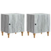 Nattbordskap 2 pcs Grå sonoma 43 x 34,5 x 50 cm Konstruert tre