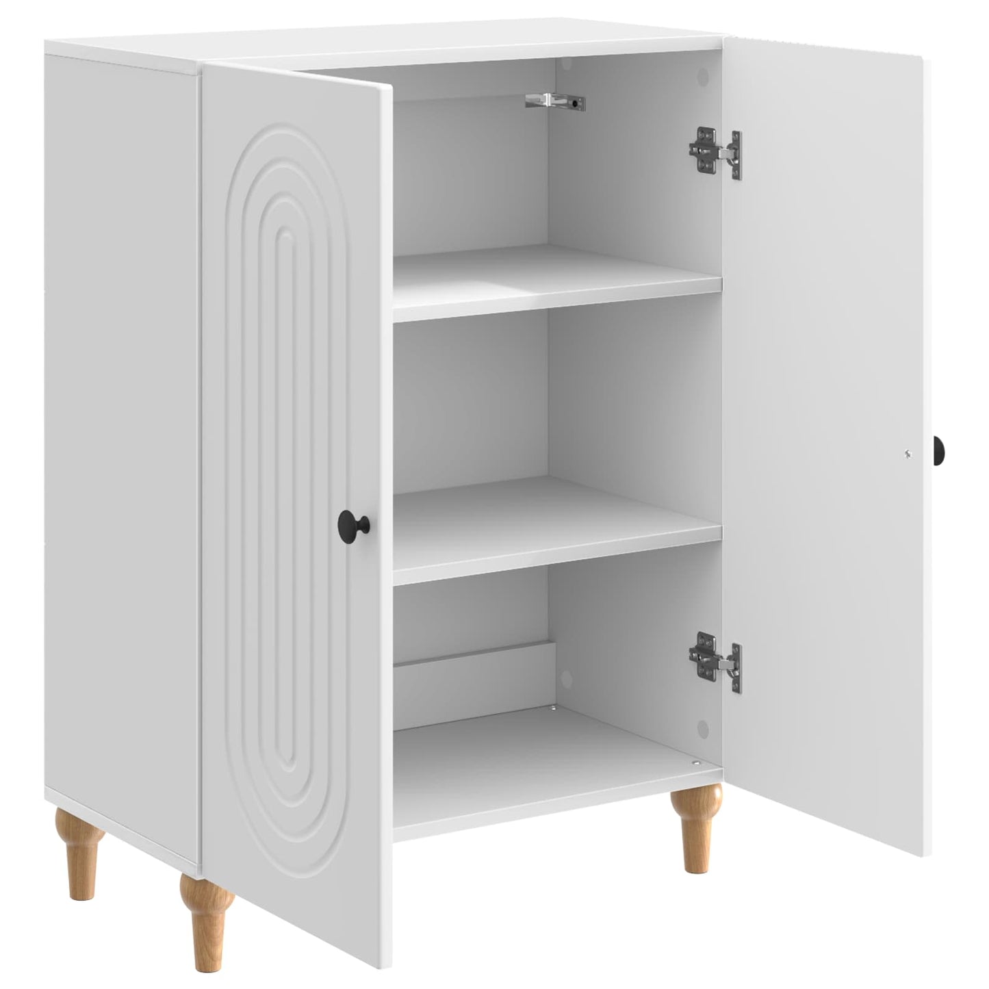 Serviesskap Høgglans hvit 66 x 34,5 x 90 cm Konstruert tre