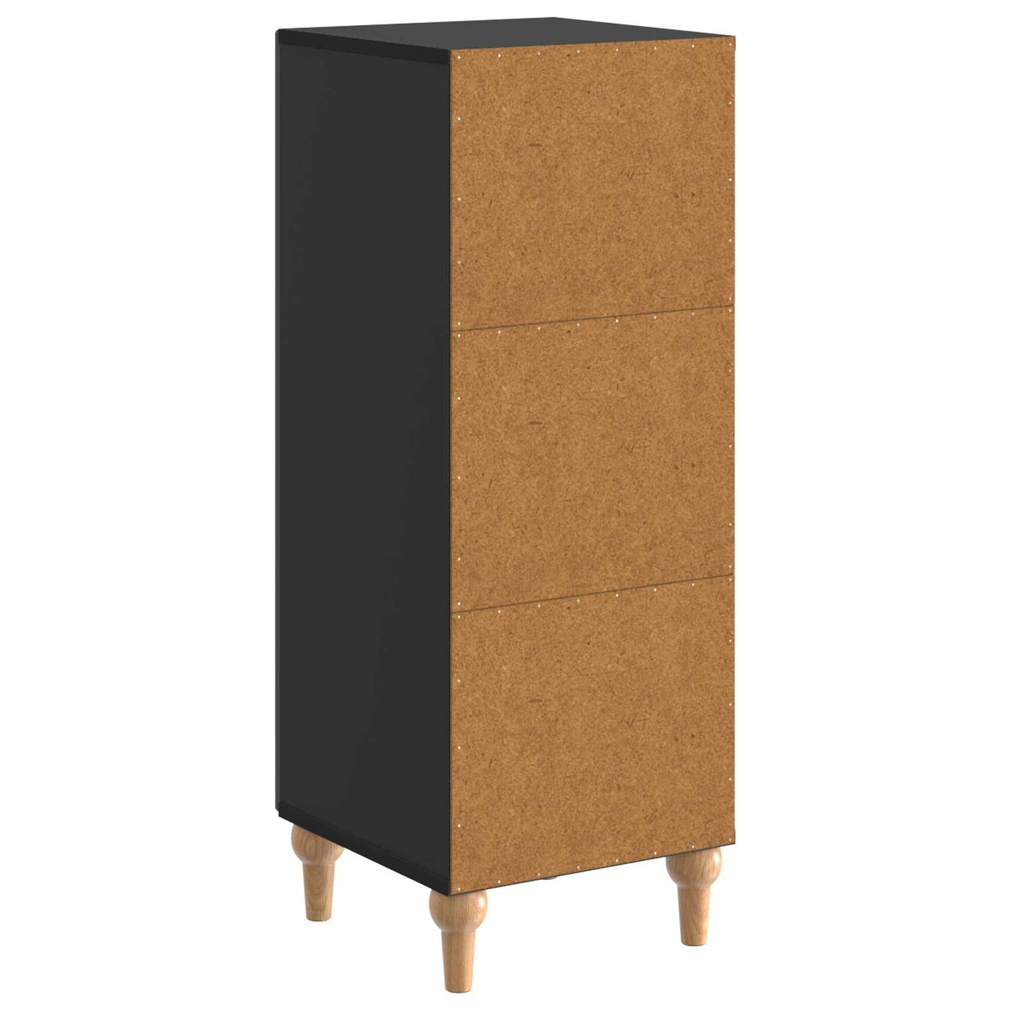 Serviesskap Svart 33 x 34,5 x 90 cm Konstruert tre
