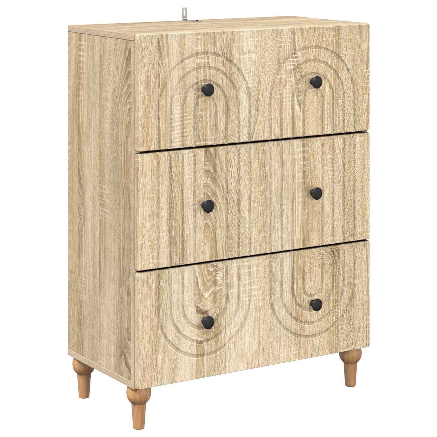 Skuffeskap Sonoma eik 66 x 34,5 x 90 cm Konstruert tre